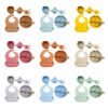 bpa free soft silicon toddler tableware food grade infant silicone baby feeding set for kids - Image 7